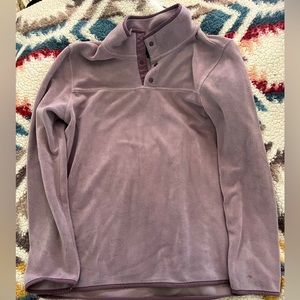32 Degrees Tops / light lavender mauve fleece pullover sweatshirt.